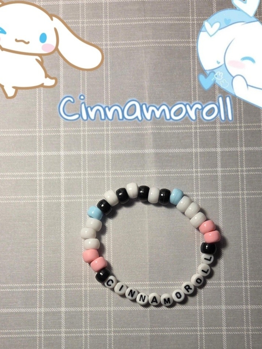 'Cinnamaroll' Hello Kitty Handmade Kandi Beaded Bracelet